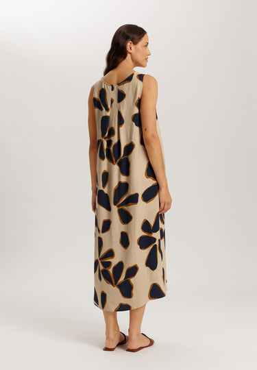 Urban Casuals Linen Blend Dress | Desert Flower 78527-3007